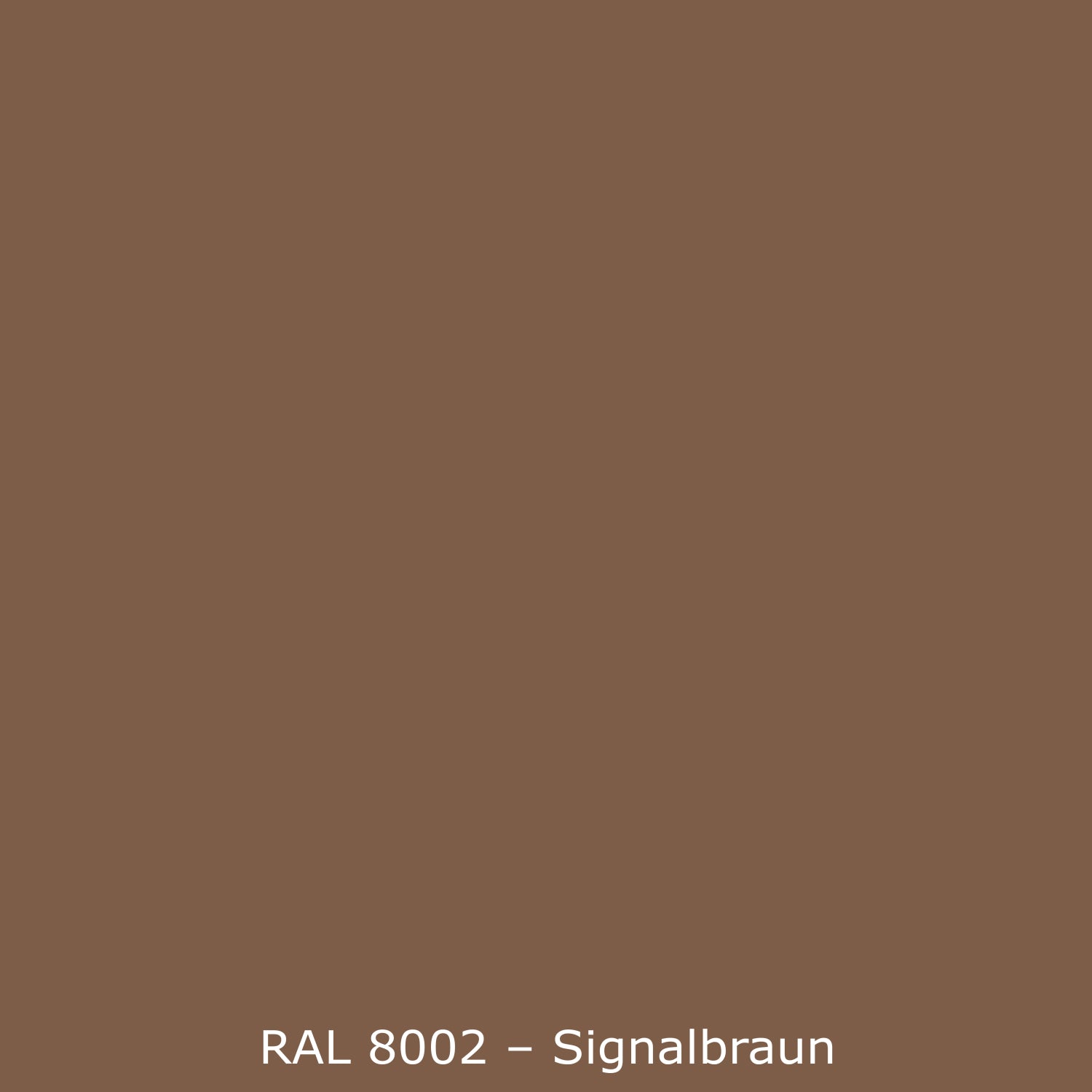 Toilettenrückwand Einfarbig RAL 8002 Signalbraun