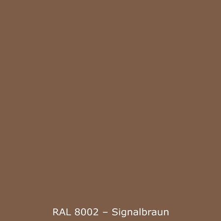 Toilettenrückwand Einfarbig RAL 8002 Signalbraun