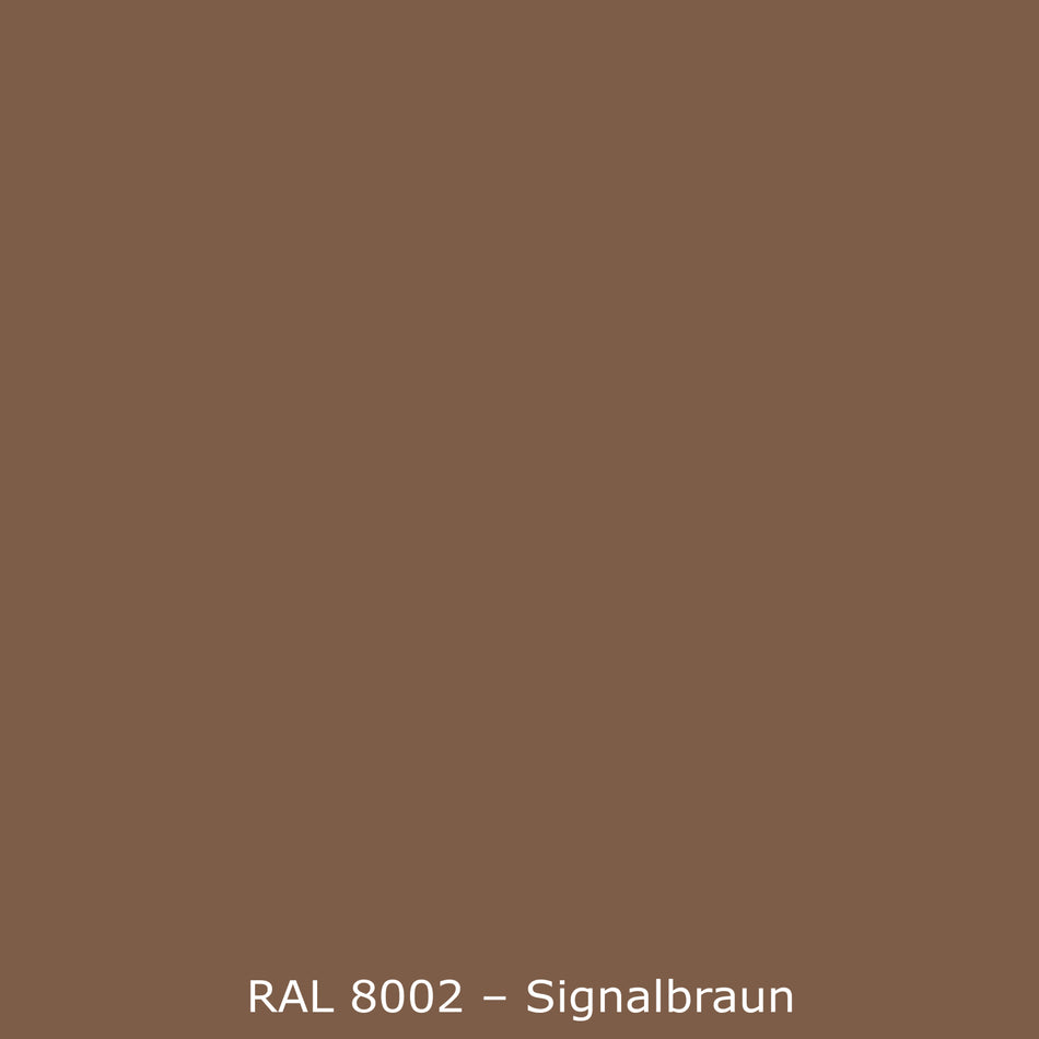 Toilettenrückwand Einfarbig RAL 8002 Signalbraun