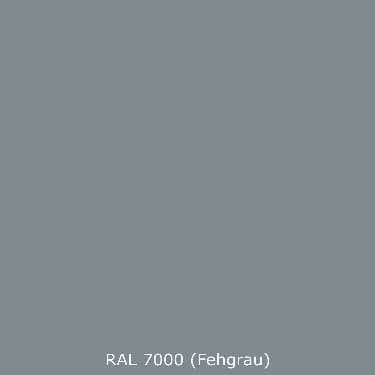 Toilettenrückwand Einfarbig RAL 7000 Fehgrau