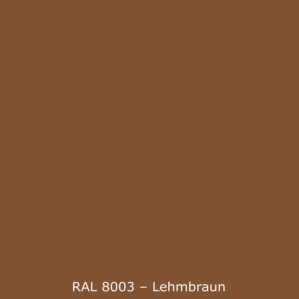 Toilettenrückwand Einfarbig RAL 8003 Lehmbraun
