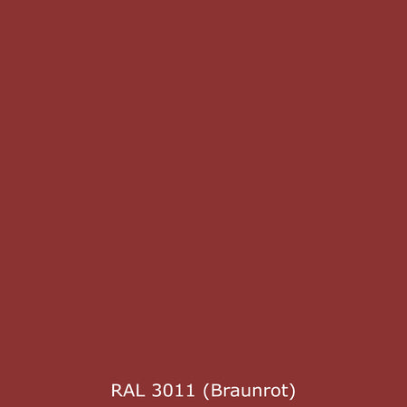 Toilettenrückwand Einfarbig RAL 3011 Braunrot