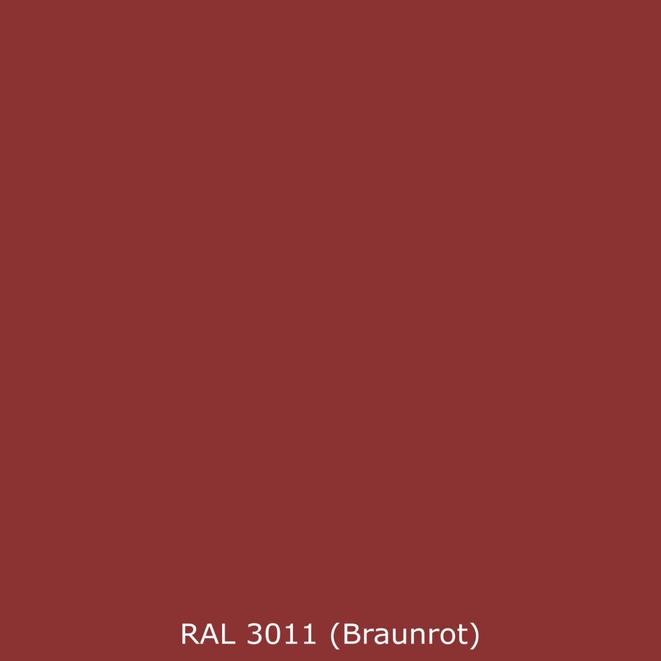 Toilettenrückwand Einfarbig RAL 3011 Braunrot