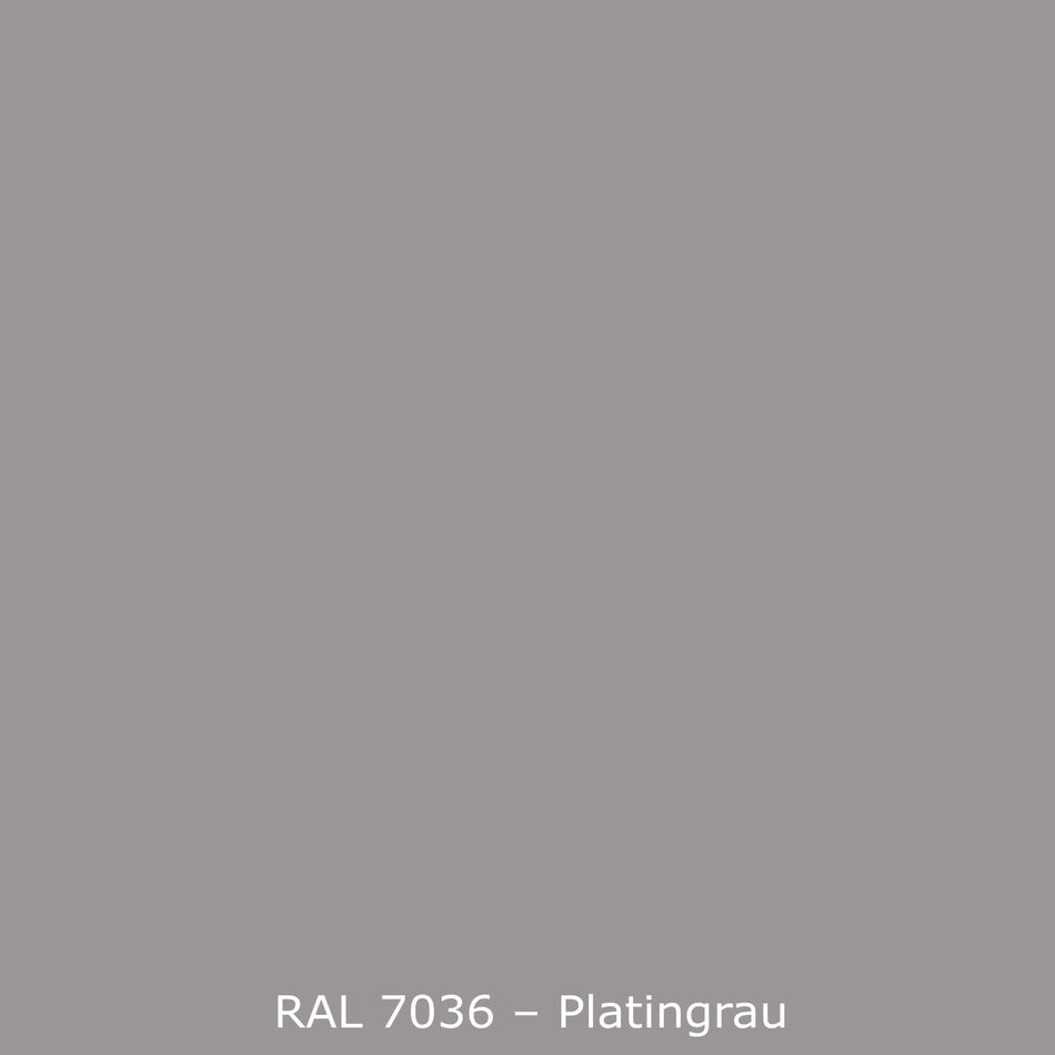 Toilettenrückwand Einfarbig RAL 7036 Platingrau