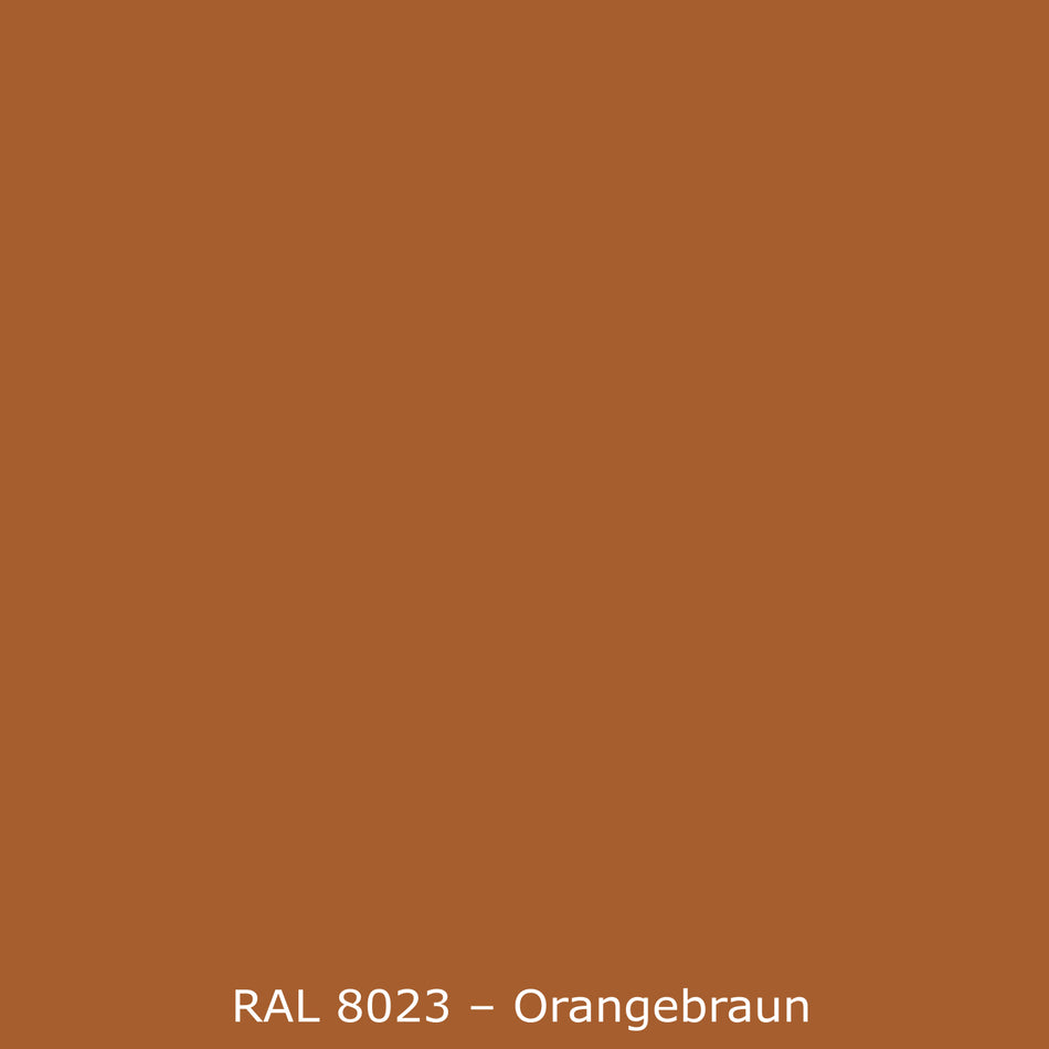 Toilettenrückwand Einfarbig RAL 8023 Orangbraun