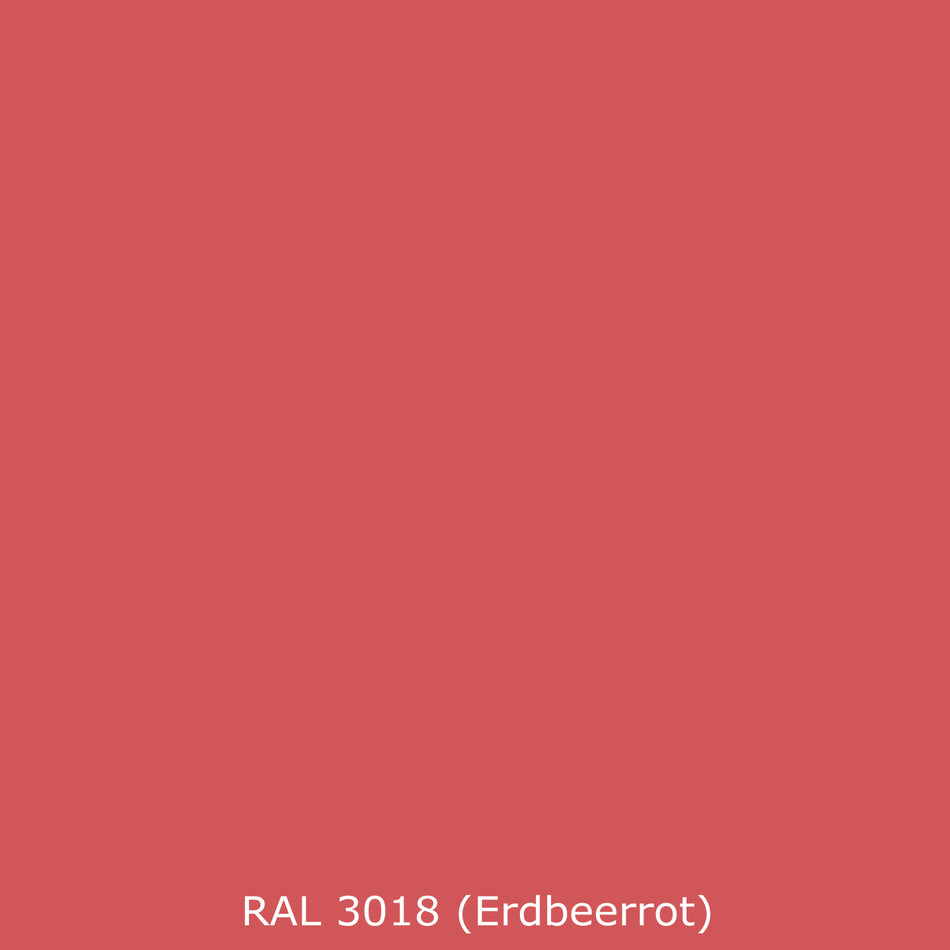 Toilettenrückwand Einfarbig RAL 3018 Erdbeerrot
