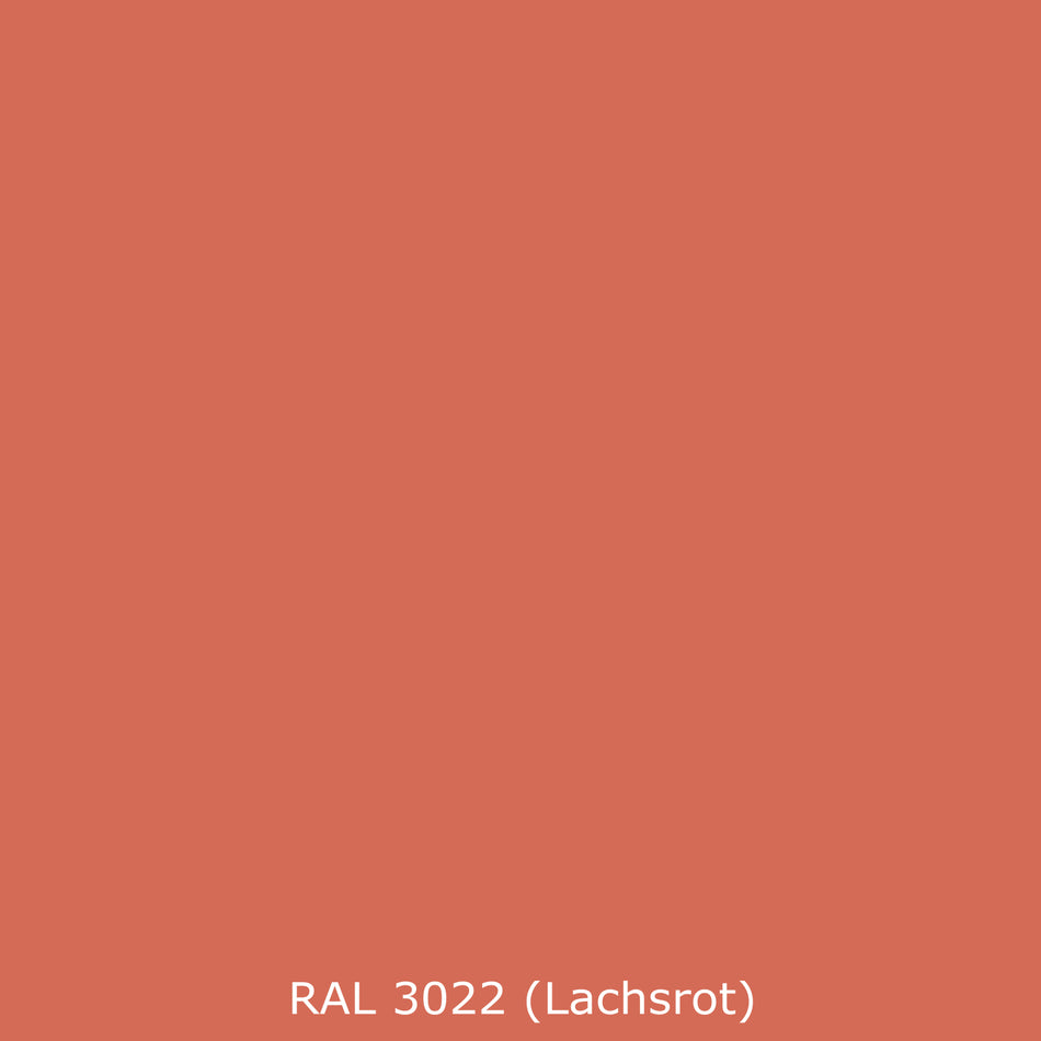 Toilettenrückwand Einfarbig RAL 3022 Lachsrot