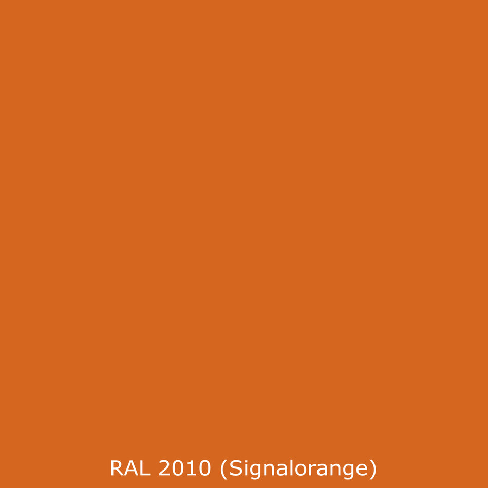 Toilettenrückwand Einfarbig RAL 2010 Signalorange