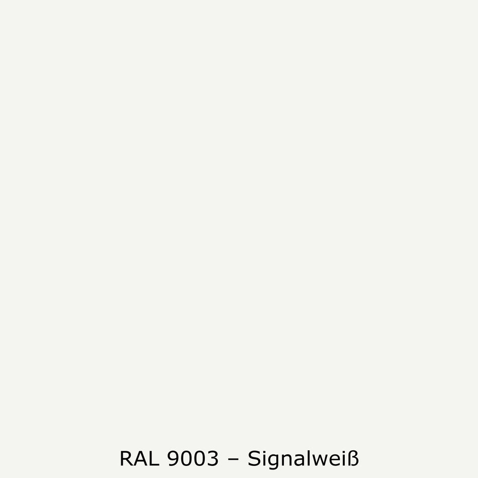 Toilettenrückwand Einfarbig RAL 9003 Signalweiß