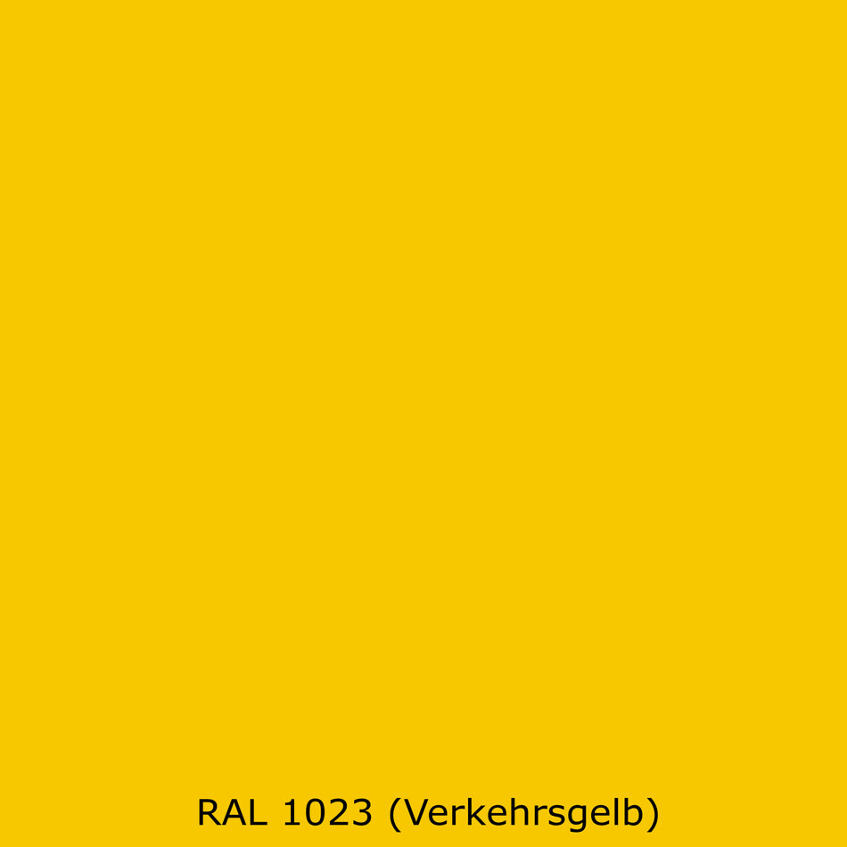 Toilettenrückwand Einfarbig RAL 1023 Verkehrsgelb