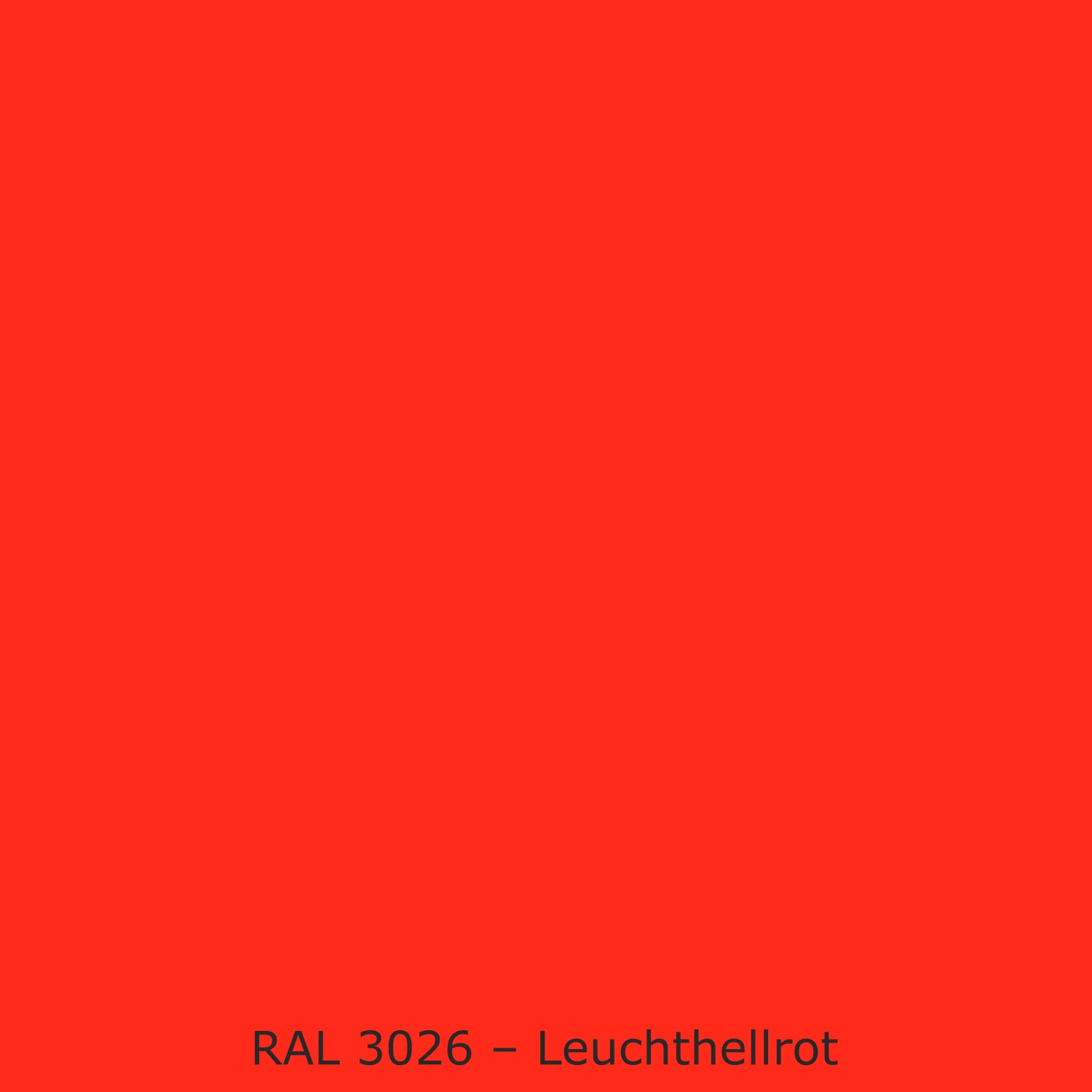 Toilettenrückwand Einfarbig RAL 3026 Leuchthellrot