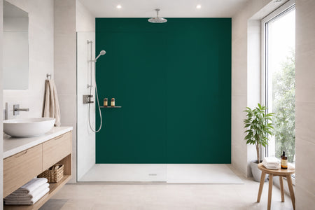 Toilettenrückwand Einfarbig RAL 6005 Moosgrün