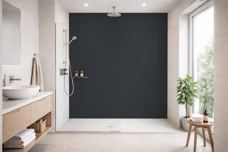 Toilettenrückwand Einfarbig RAL 7016 Anthrazitgrau