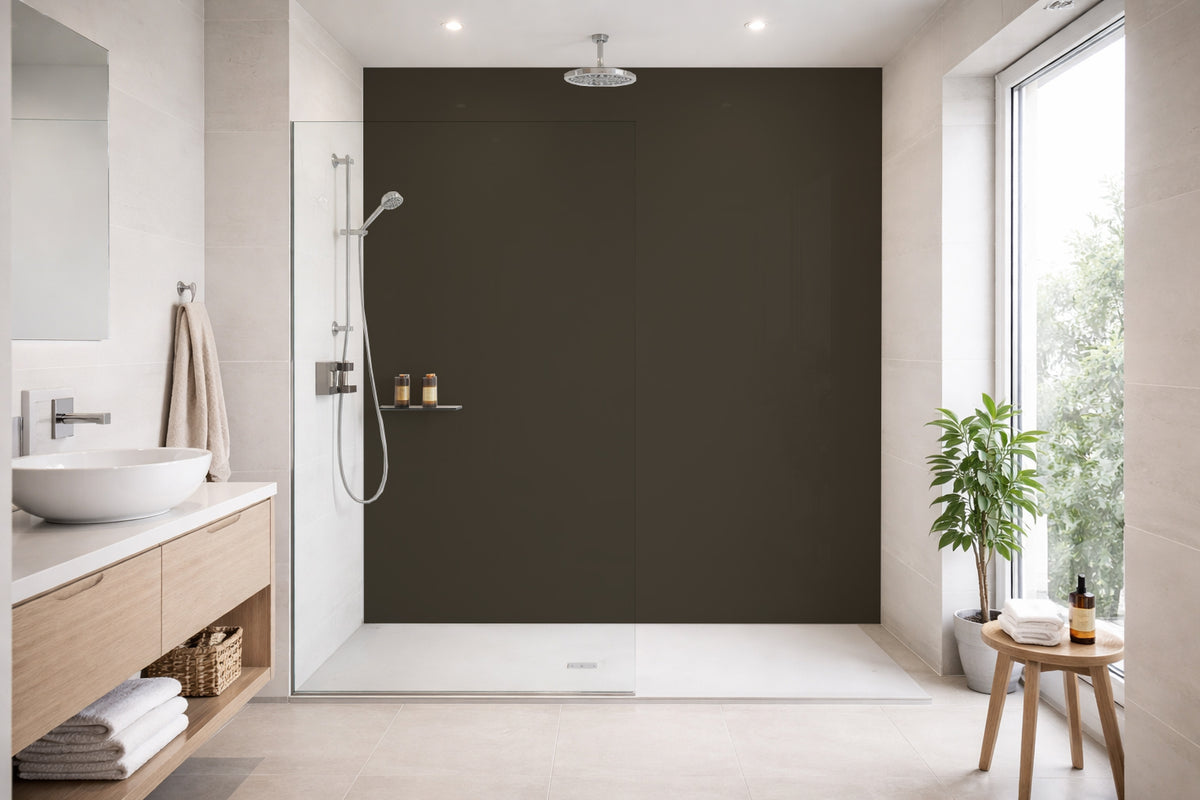 Toilettenrückwand Einfarbig RAL 6014 Gelboliv