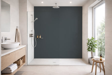 Toilettenrückwand Einfarbig RAL 7024 Graphitgrau