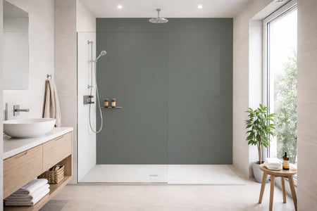 Toilettenrückwand Einfarbig RAL 7023 Betongrau