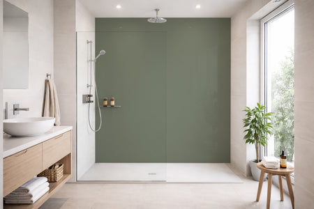 Toilettenrückwand Einfarbig RAL 7033 Zementgrau