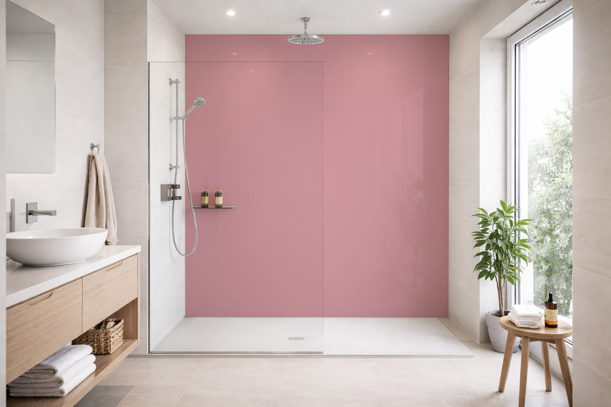 Toilettenrückwand Einfarbig RAL 3014 Altrosa