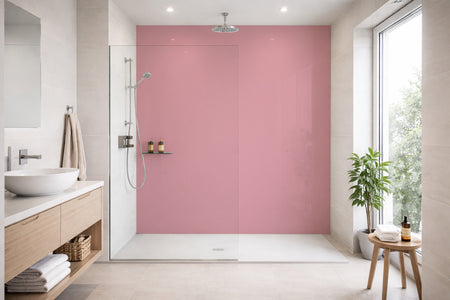 Toilettenrückwand Einfarbig RAL 3015 Hellrosa
