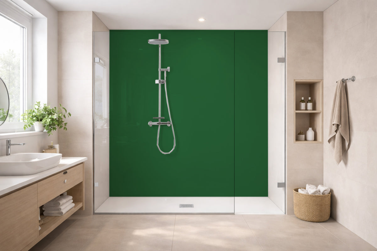 Toilettenrückwand Einfarbig RAL 6002 Laubgrün