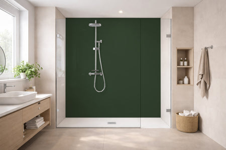 Toilettenrückwand Einfarbig RAL 6020 Chromoxidgrün