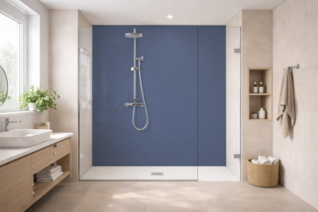 Toilettenrückwand Einfarbig RAL 5014 Taubenblau