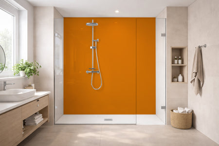Toilettenrückwand Einfarbig RAL 2000 Gelborange