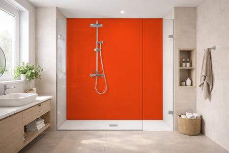 Toilettenrückwand Einfarbig RAL 2004 Reinorange