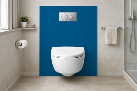 Toilettenrückwand Einfarbig RAL 5017 (Verkehrsblau)