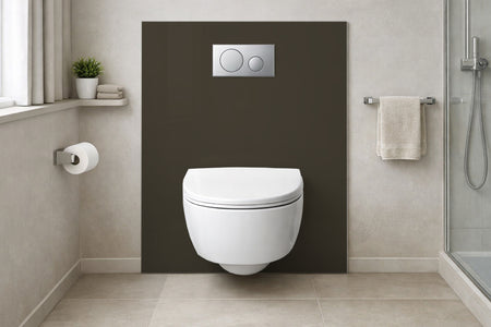 Toilettenrückwand Einfarbig RAL 6014 Gelboliv