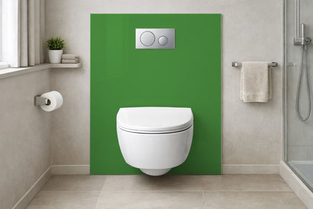 Toilettenrückwand Einfarbig RAL 6010 Grasgrün