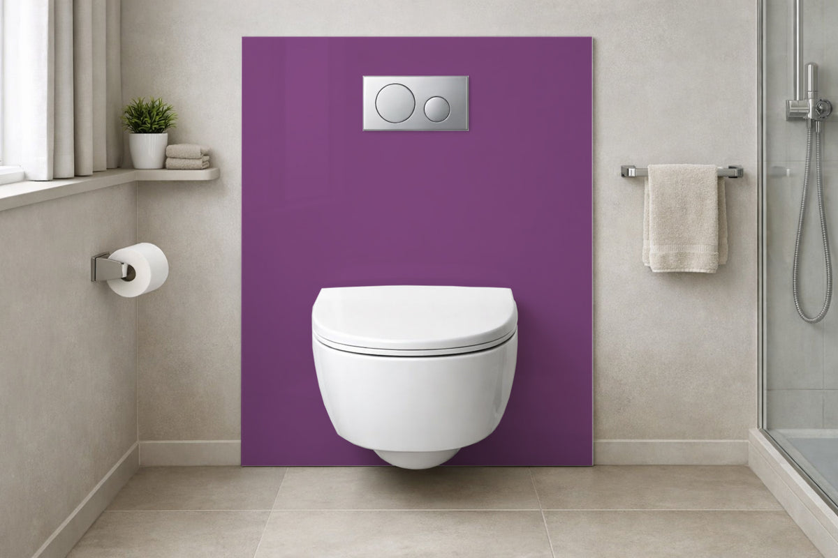 Toilettenrückwand Einfarbig RAL 4008 Signalviolett