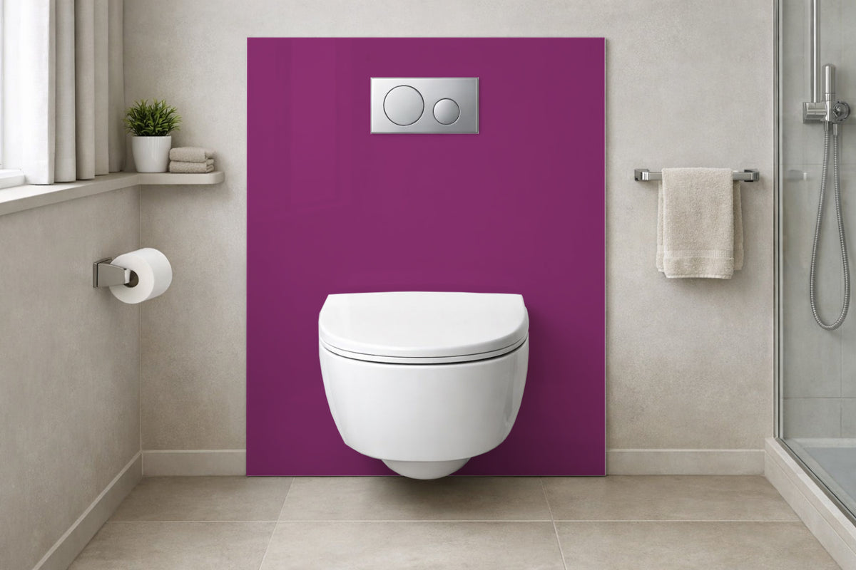 Toilettenrückwand Einfarbig RAL 4006 Verkehrspurpur