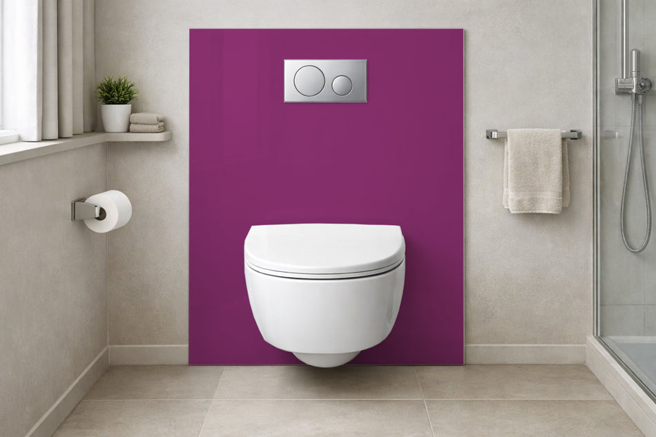 Toilettenrückwand Einfarbig RAL 4006 Verkehrspurpur