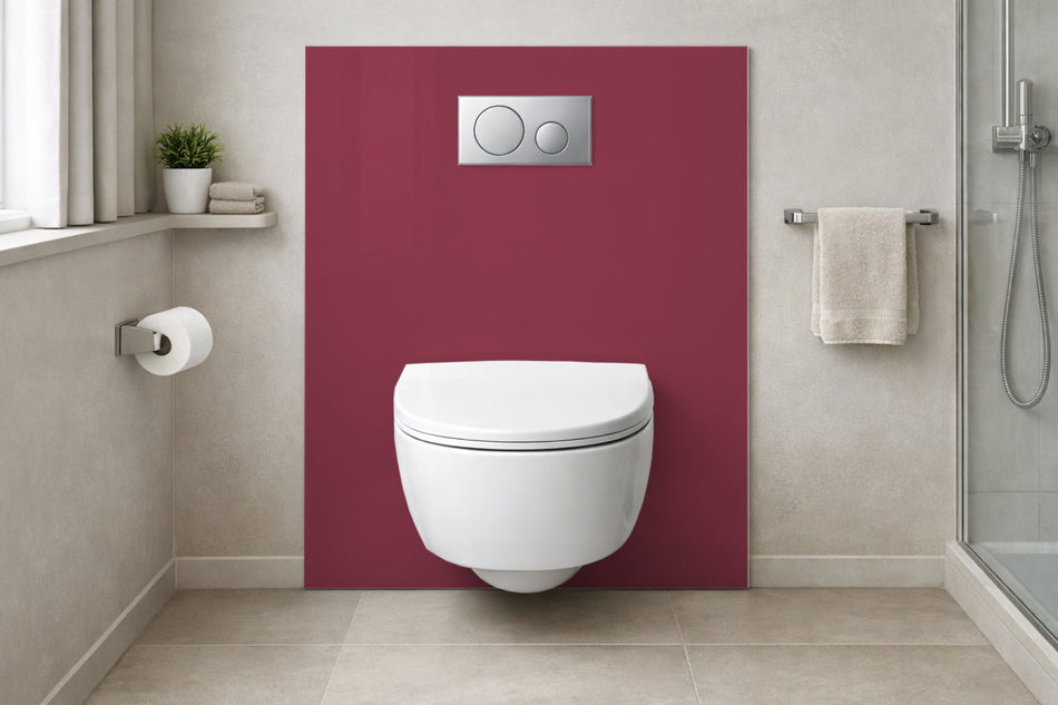 Toilettenrückwand Einfarbig RAL 4002 Rotviolett
