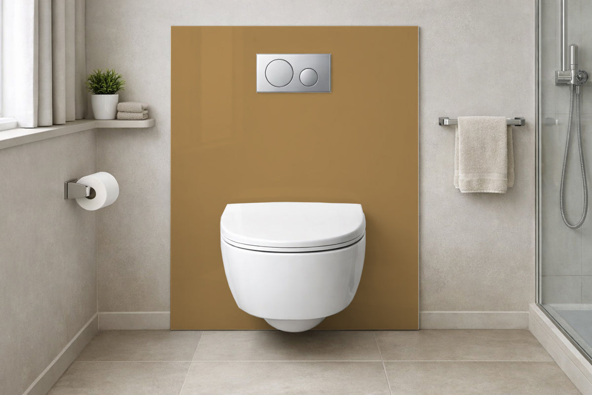 Toilettenrückwand Einfarbig RAL 1011 Braunbeige