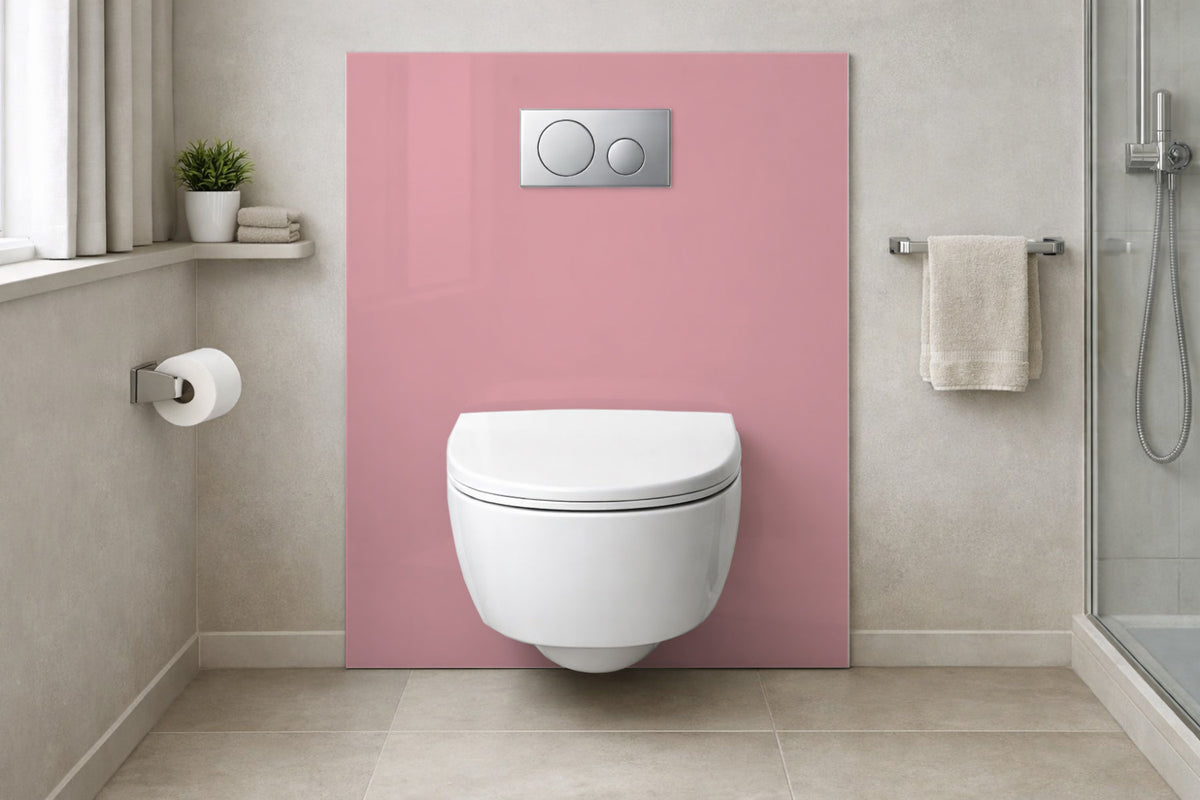Toilettenrückwand Einfarbig RAL 3015 Hellrosa
