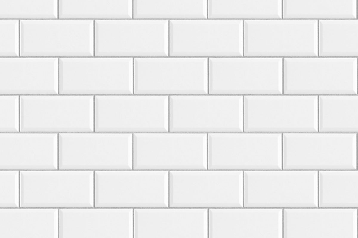 Toilettenrückwand Fliesenoptik