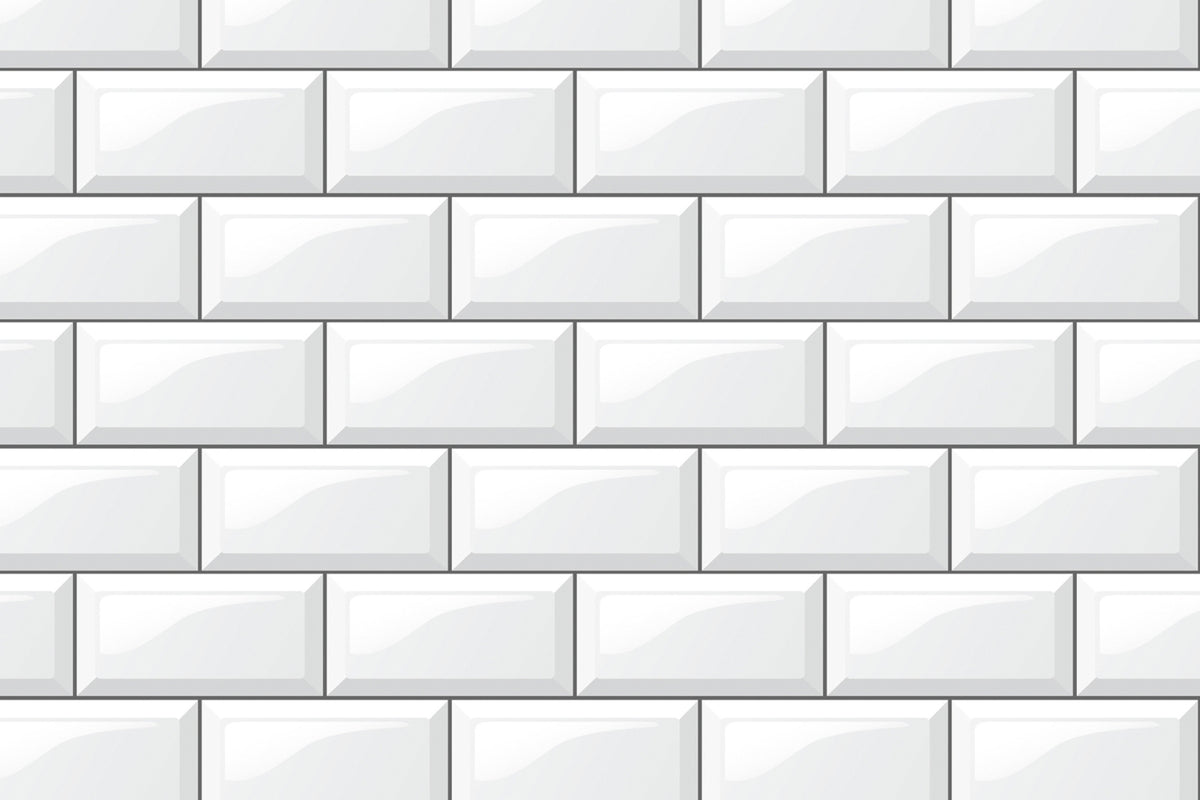 Toilettenrückwand Fliesenoptik