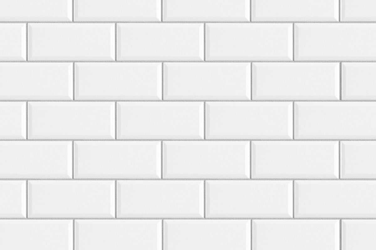Toilettenrückwand Fliesenoptik