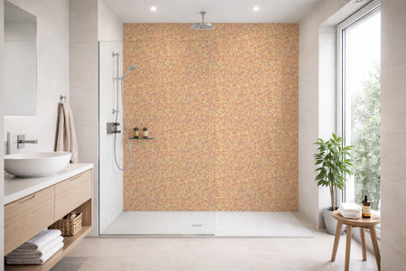 Toilettenrückwand Fliesenoptik