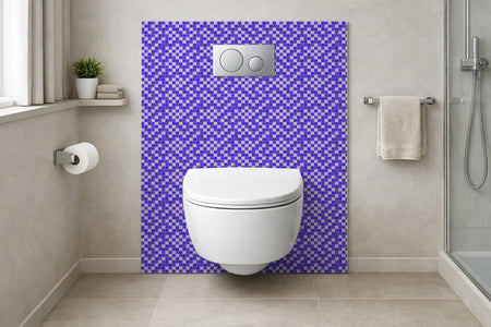Toilettenrückwand Fliesenoptik