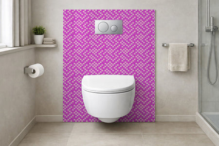 Toilettenrückwand Fliesenoptik