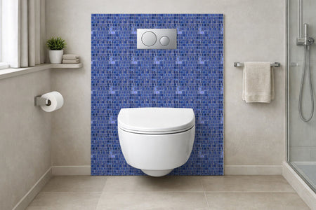 Toilettenrückwand Fliesenoptik