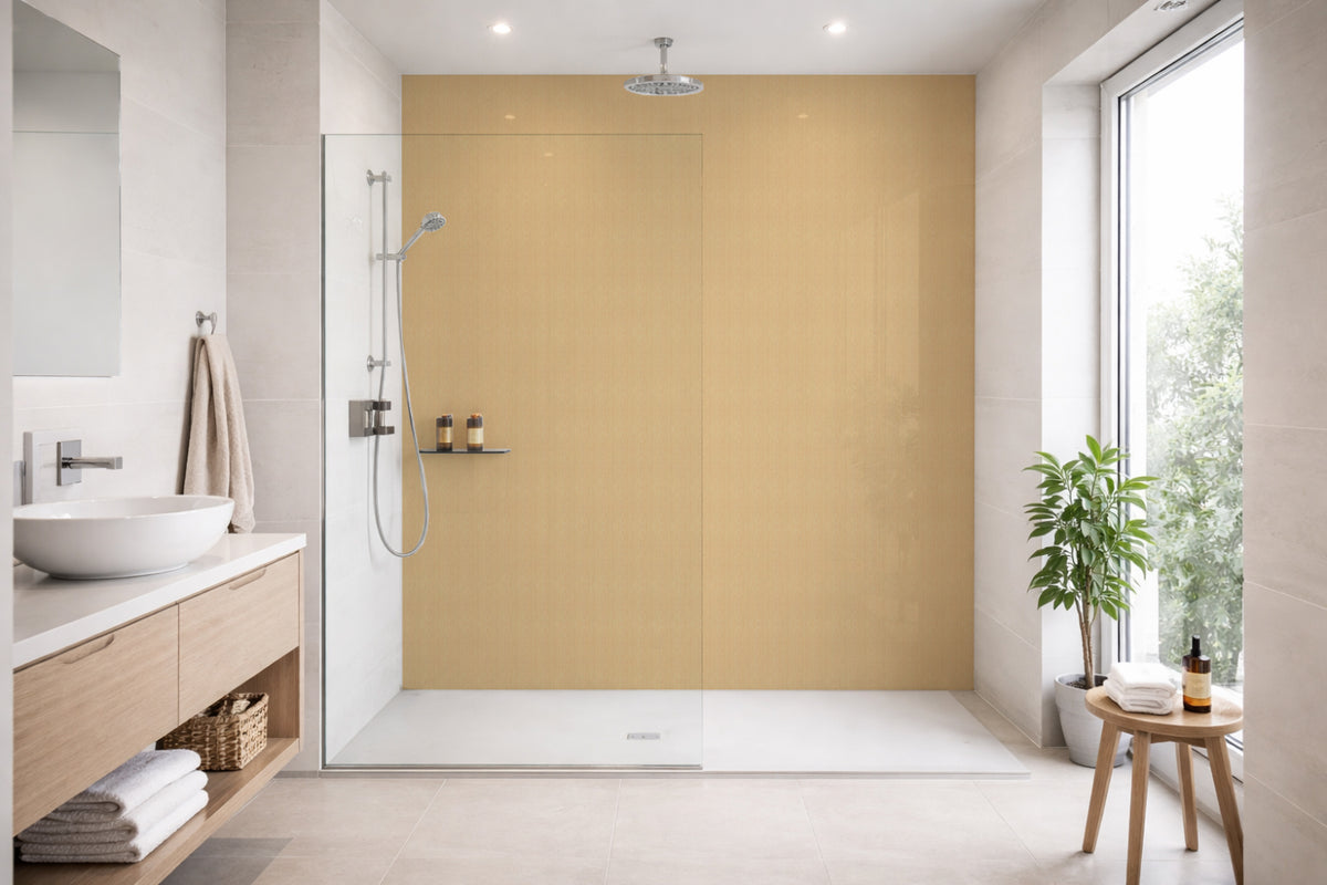Toilettenrückwand Holzoptik