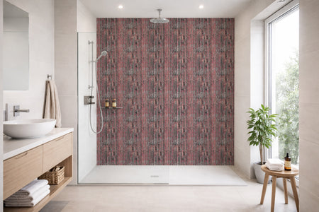 Toilettenrückwand Holzoptik