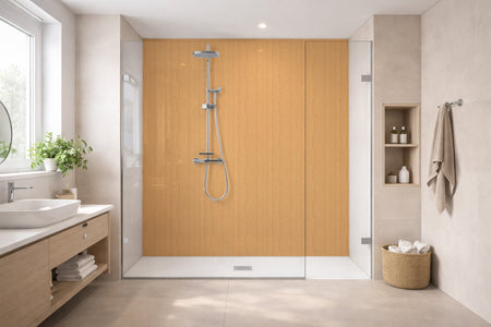 Toilettenrückwand Holzoptik