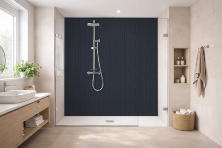 Toilettenrückwand Holzoptik
