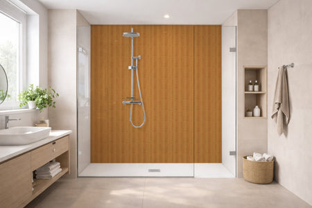 Toilettenrückwand Holzoptik