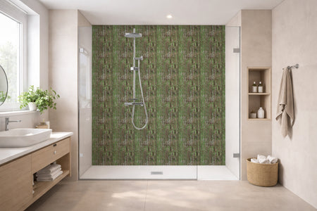 Toilettenrückwand Holzoptik